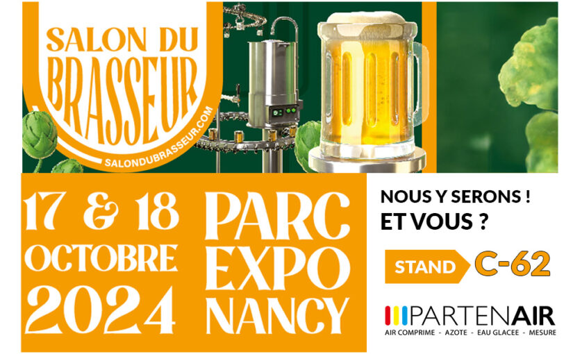 PARTENAIR renouvelle sa participation au salon du brasseur pour la 3eme année consécutive!